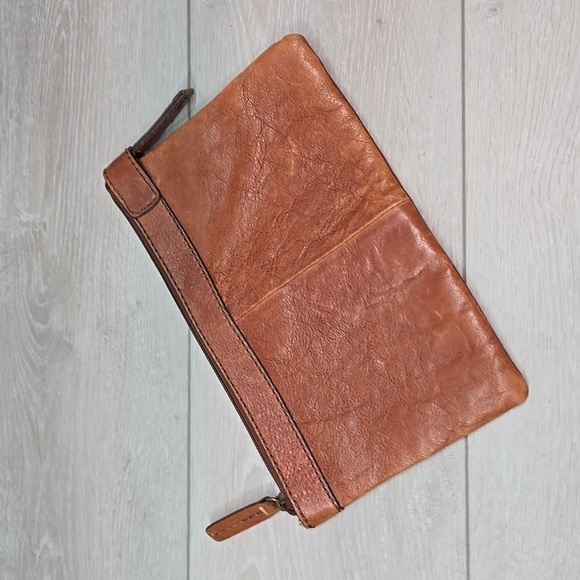 Vintage Fossil Y2K Clutch Leather Bag - Picture 5 of 9